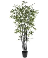 Nearly Natural 6.5' Artificial Black Bamboo Tree