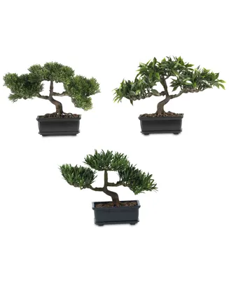 Nearly Natural Artificial Bonsai Collection, Set of 3