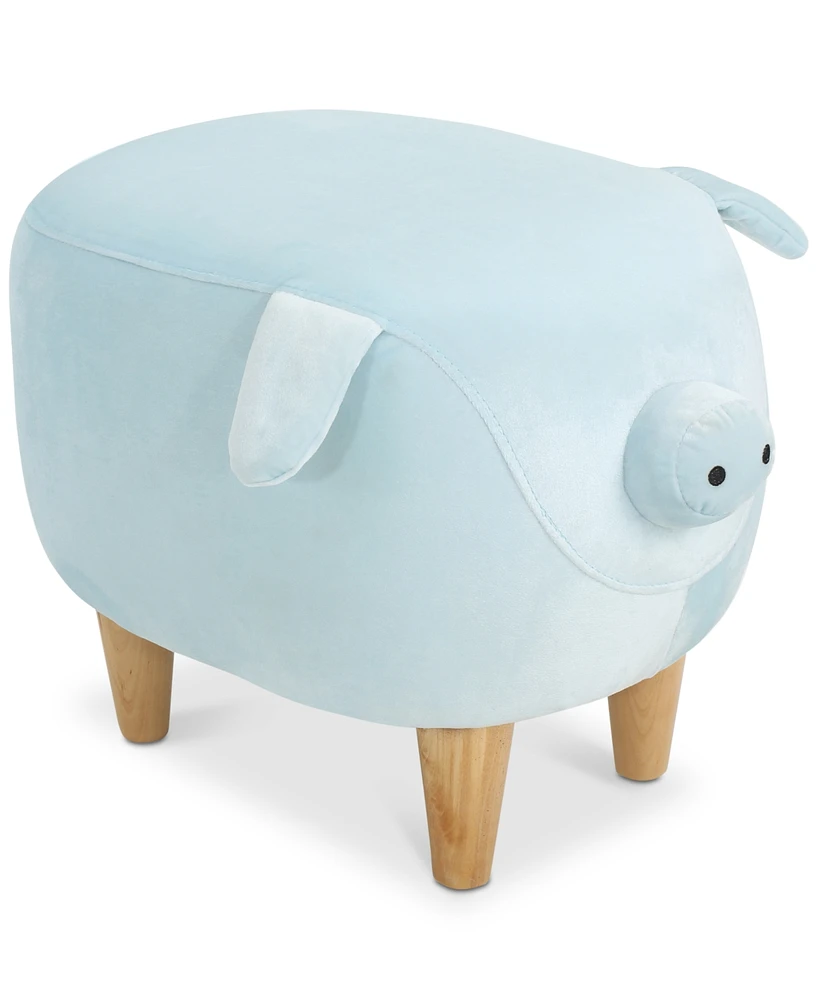 Ashton Velvet Pig Ottoman