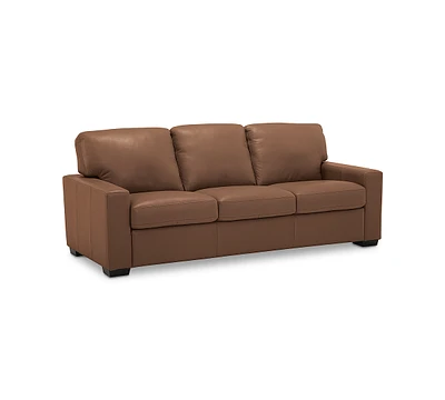 Ennia 82" Leather Sofa, Created for Macy's