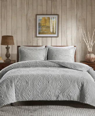 Woolrich Teton 3-Pc. Reversible Faux-Fur Quilt Set