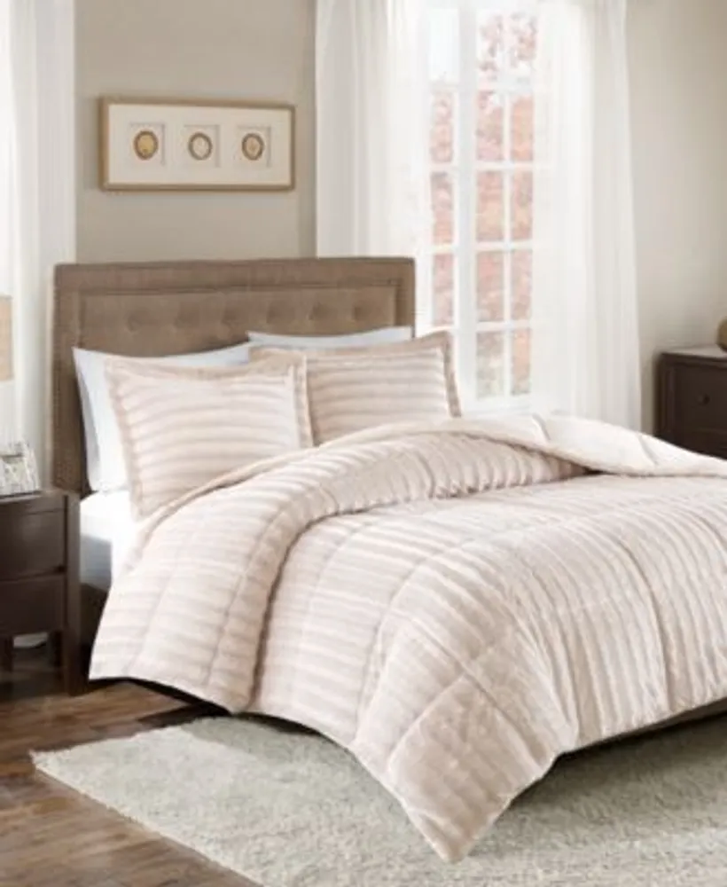 Madison Park Duke Reversible Faux Fur Comforter Sets