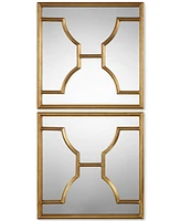 Uttermost Misa Gold Square Mirrors, Set of 2