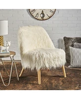 Lucee Faux Fur Accent Chair