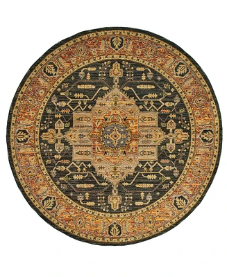 Oriental Weavers Andorra Heriz Gold 7' 10" Round Area Rug