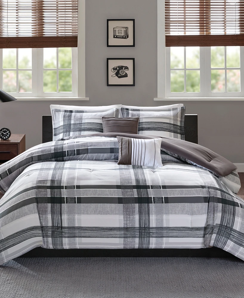 Intelligent Design Rudy 4-Pc. Plaid Twin/Twin Xl Comforter Set