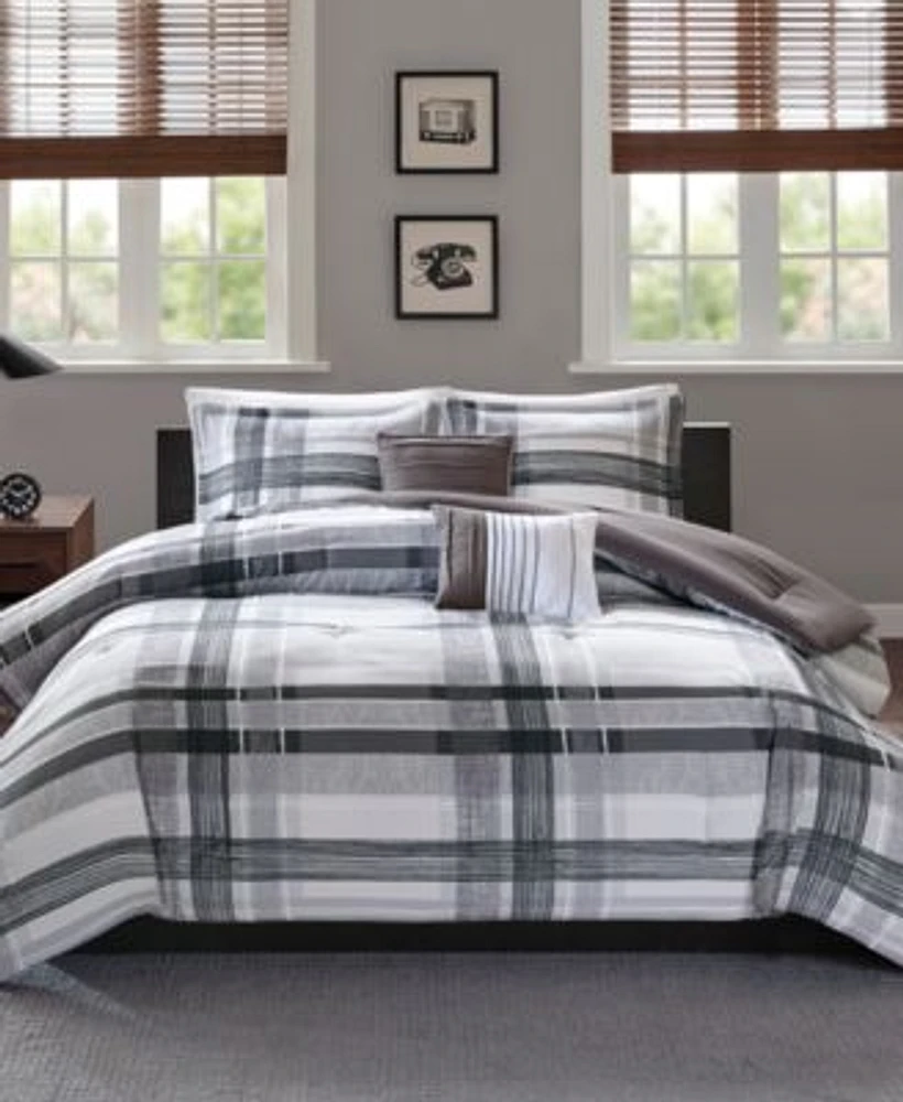 Intelligent Design Rudy 5 Pc. Plaid Comforter Sets