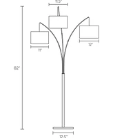 Adesso Trinity Arc Floor Lamp