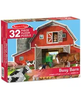 Melissa & Doug Busy Barn Shaped Floor Puzzle