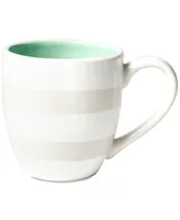 Happy Everything White Stripe Mug