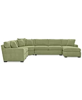 Radley -Piece Fabric Chaise Sectional Sofa