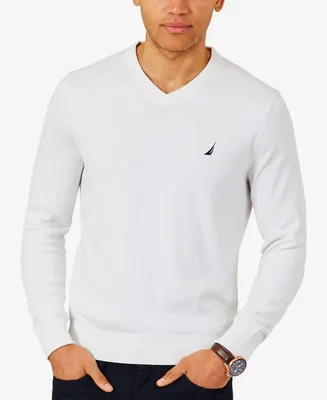 Nautica Men's Navtech Performance Classic-Fit Soft V-Neck Sweater