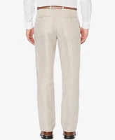 Perry Ellis Men's Classic-Fit Linen Blend Herringbone Pants