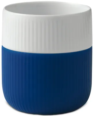 Royal Copenhagen Mega Blue Fluted Contrast Mug - Two