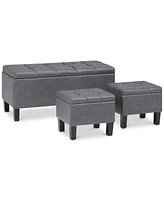 Poway 3-Pc. Ottoman Bench