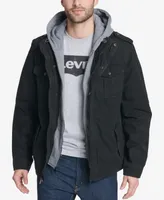 Levi's Men's Sherpa Lined Two Pocket Hooded Trucker Jacket