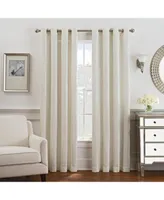 Keeco Antonia Chenille Stripe Grommet Window Panel Collection