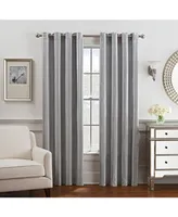 Keeco Antonia Chenille Stripe 52" x 84" Grommet Window Panel