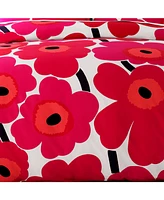 Marimekko Unikko Cotton 3-Pc. Full/Queen Duvet Cover Set