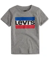 Levi's Big Boys Logo-Print Cotton Crewneck T-Shirt