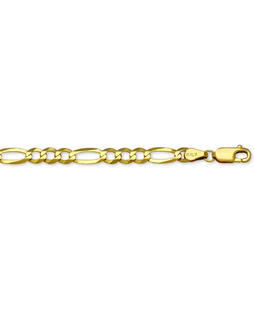 Italian Gold Figaro Link 20" Chain Necklace in 14k Gold