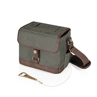 Legacy by Picnic Time Khaki Green & Brown Beer Caddy Cooler Tote with Opener