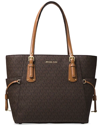 Michael Kors Logo Voyager East West Large Tote