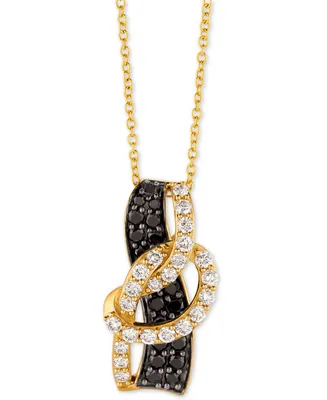 Le Vian Exotics Diamond Loop 18" Pendant Necklace (1 ct. t.w.) in 14k Gold