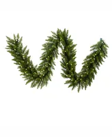 Vickerman 9' Camdon Fir Artificial Christmas Garland with 100 Warm White Led Lights