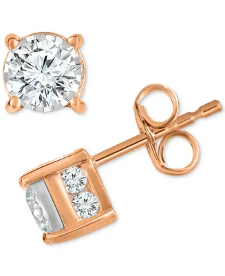 Trumiracle Diamond Stud Earrings (1 ct. t.w.) 14k White, Yellow or Rose Gold