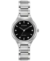 Citizen Eco-Drive Women's Corso Diamond-Accent Stainless Steel Bracelet Watch 29mm