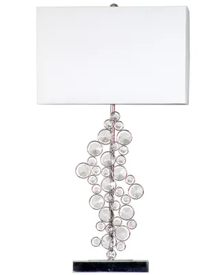 Elegant Designs Prismatic Crystal Sequin and Chrome Table Lamp