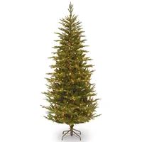 National Tree 7.5' Frasier Grande Slim Tree with 600 Clear Lights