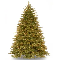 National Tree 7.5' "Feel Real" Nordic Spruce Hinged Tree with 1000 Clear Lights