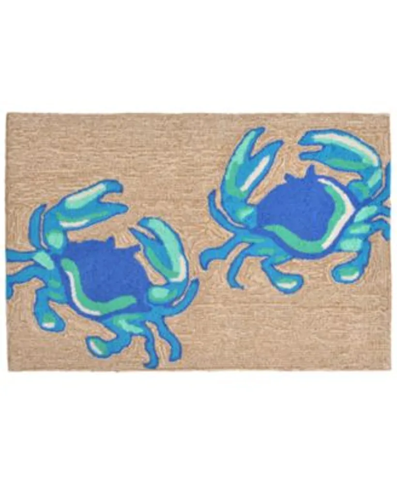 Liora Manne Front Porch Indoor Outdoor Crabs Area Rugs