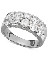 Two-Row Certified Diamond Band Ring in 14k White Gold (2 ct. t.w.)