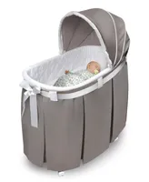 Badger Basket Wishes Oval Bassinet With Full Length Skirt