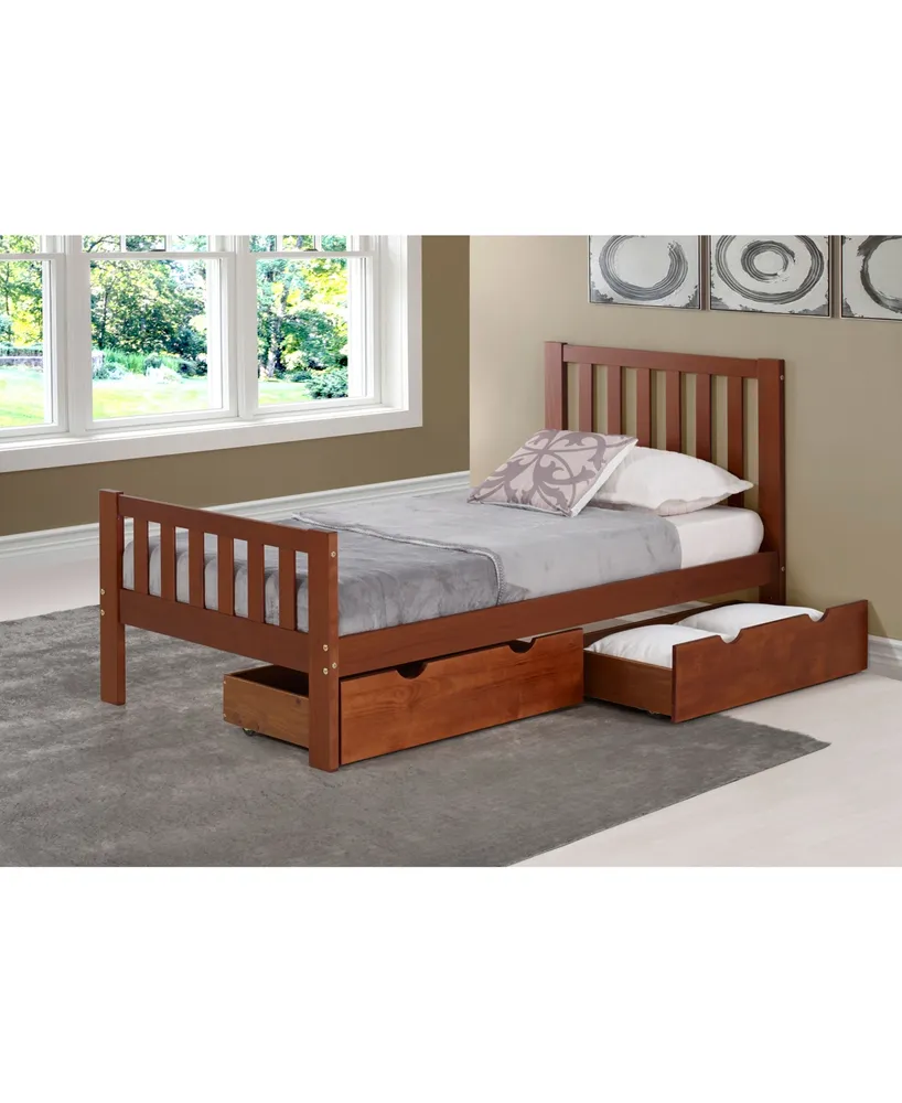 Aurora Twin Bed With Storage Drawers