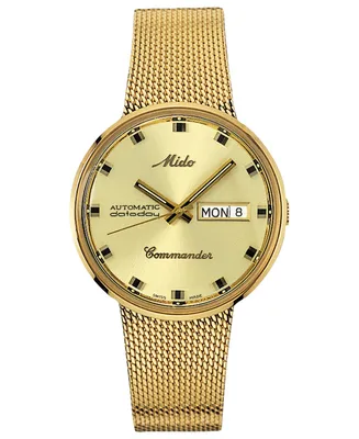 Mido Men's Swiss Automatic Commander Gold