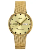 Mido Men's Swiss Automatic Commander Gold