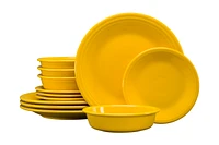Fiesta Classic Rim 12 Pc. Dinnerware Set, Service For 4