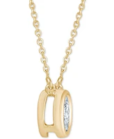 Diamond Bezel 18" Pendant Necklace (1/8 ct. t.w.)