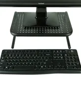 Mind Reader 2-Pack Small Monitor Stand, Black