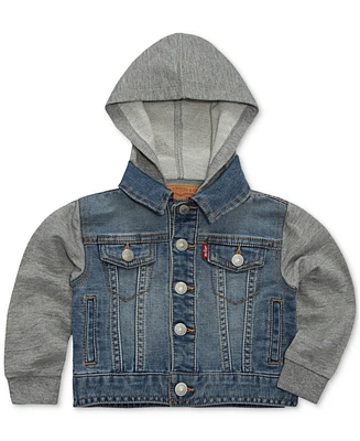 Levi's Baby Boys French Terry Sleeve Trucker Jacket