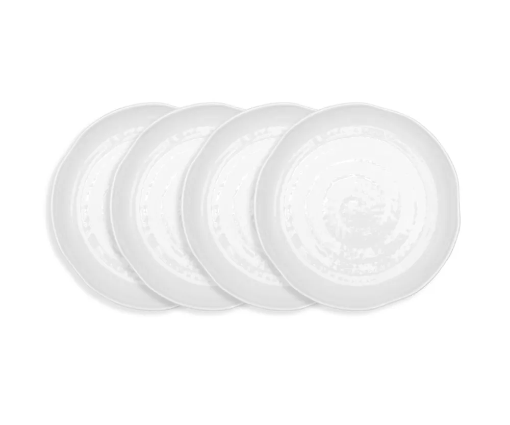 Q Squared Pearl Melamine 4-Pc. Dinner Plate Set