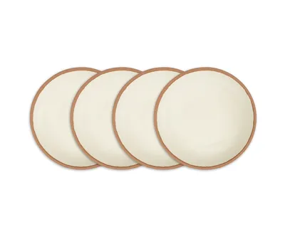 Q Squared Potter Terracotta Melaboo 4-Pc. Salad Plate Set