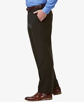 Haggar Men's Premium Comfort Stretch Classic-Fit Solid Flat Front Dress Pants