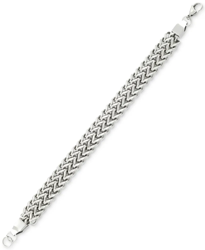 Legacy for Men by Simone I. Smith Mesh Link Bracelet in Stainless Steel