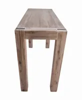 Woodstock Acacia Wood With Metal Inset Console Table