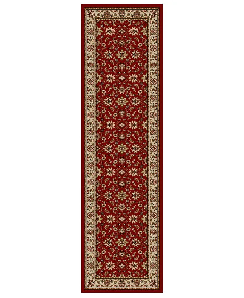 Closeout!! Km Home Pesaro Meshed Red 2'2" x 7'7" Runner Area Rug